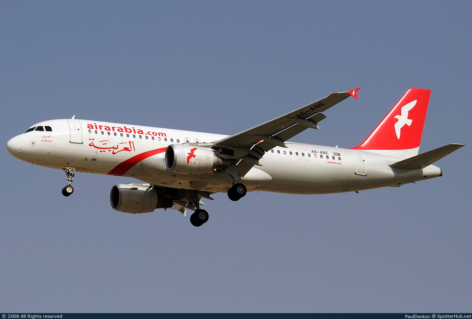 Photo of A6-ABE - Airbus A320-214 operated by Air Arabia