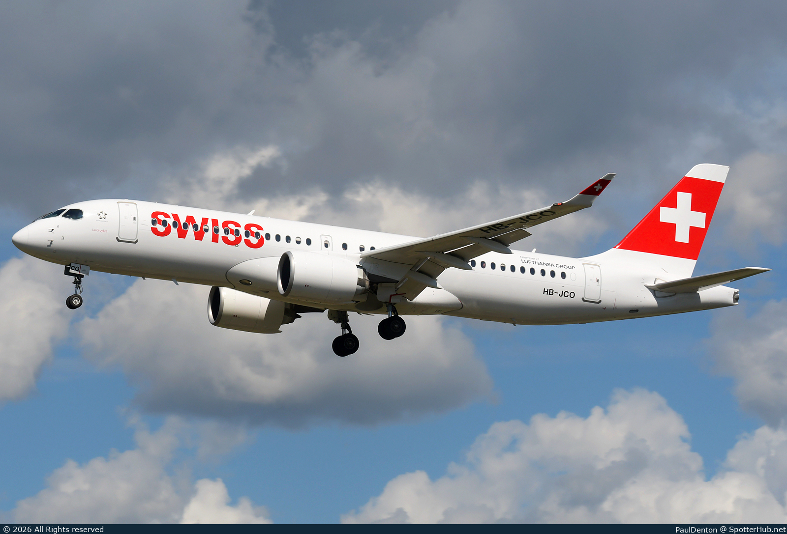 Photo of HB-JCO - Airbus A220-300 operated by Swiss International Air Lines