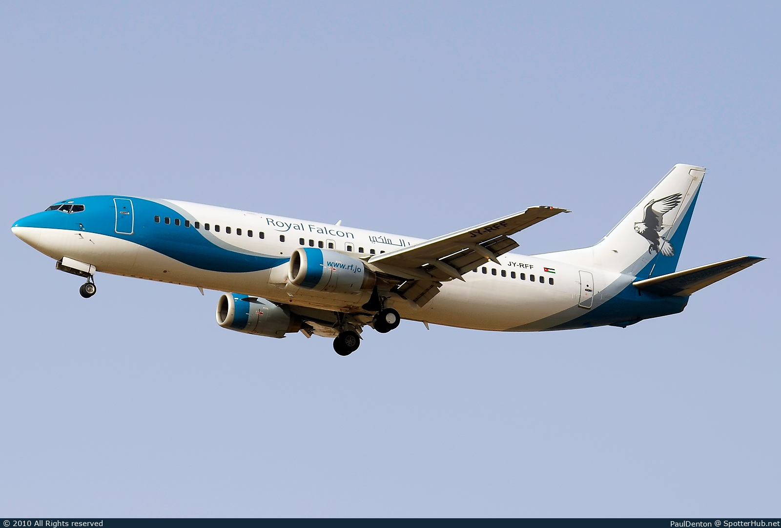 Photo of JY-RFF - Boeing 737-4K5 operated by Royal Falcon