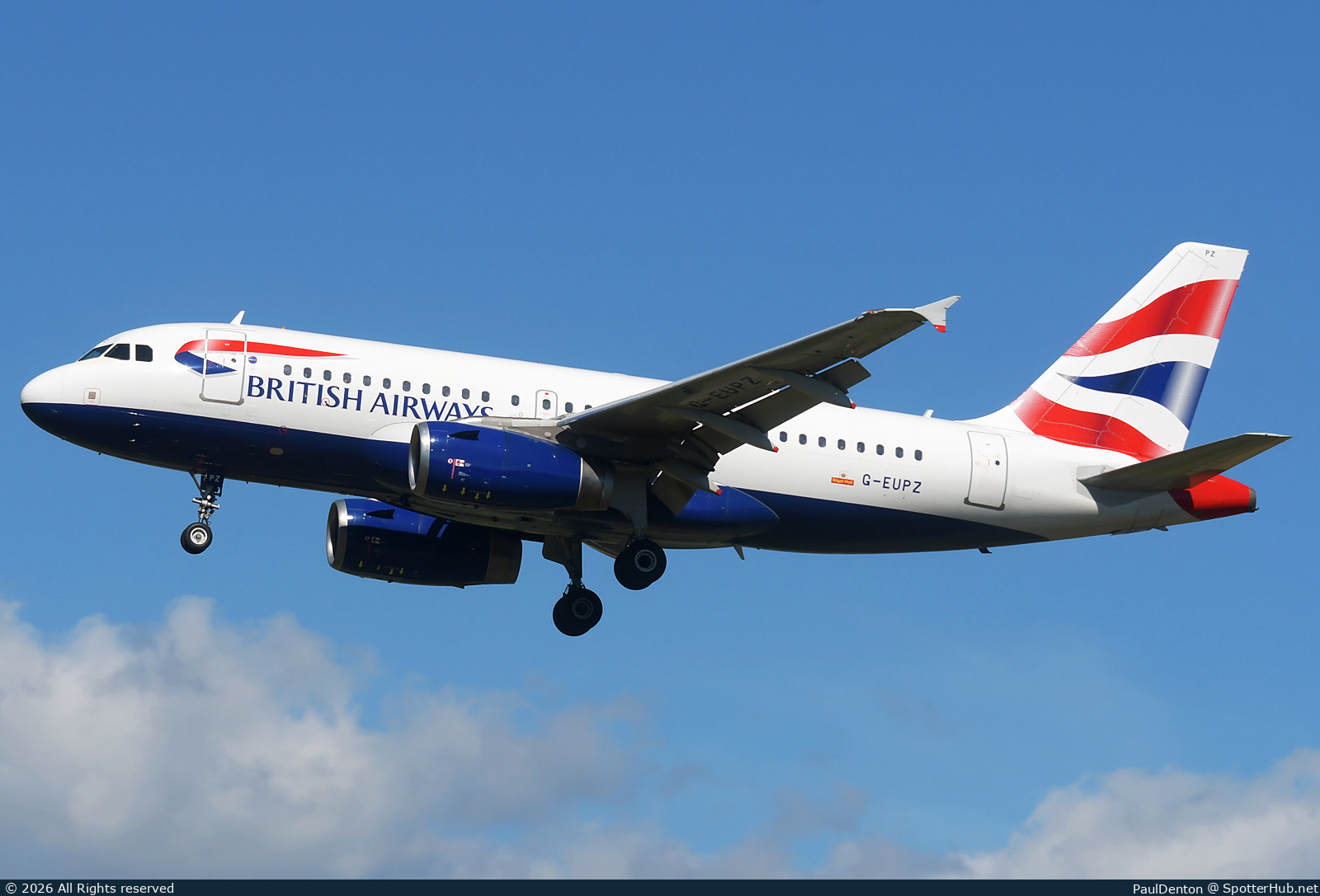Photo of G-EUPZ - Airbus A319-131 operated by British Airways