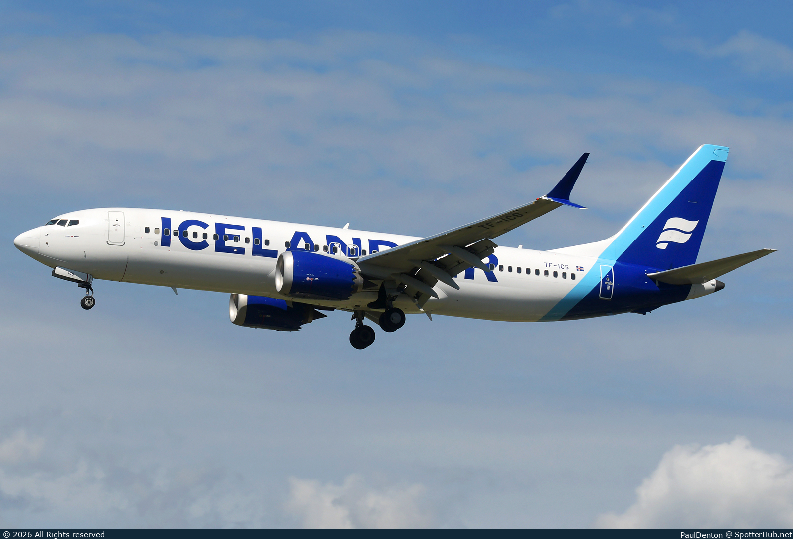 Photo of TF-ICS - Boeing 737 MAX 8 operated by Icelandair