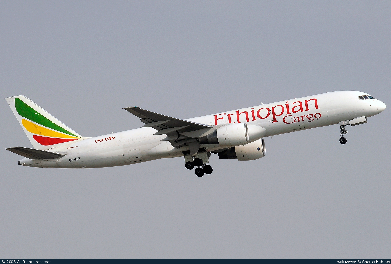 Photo of ET-AJX - Boeing 757-260(PCF) operated by Ethiopian Airlines Cargo