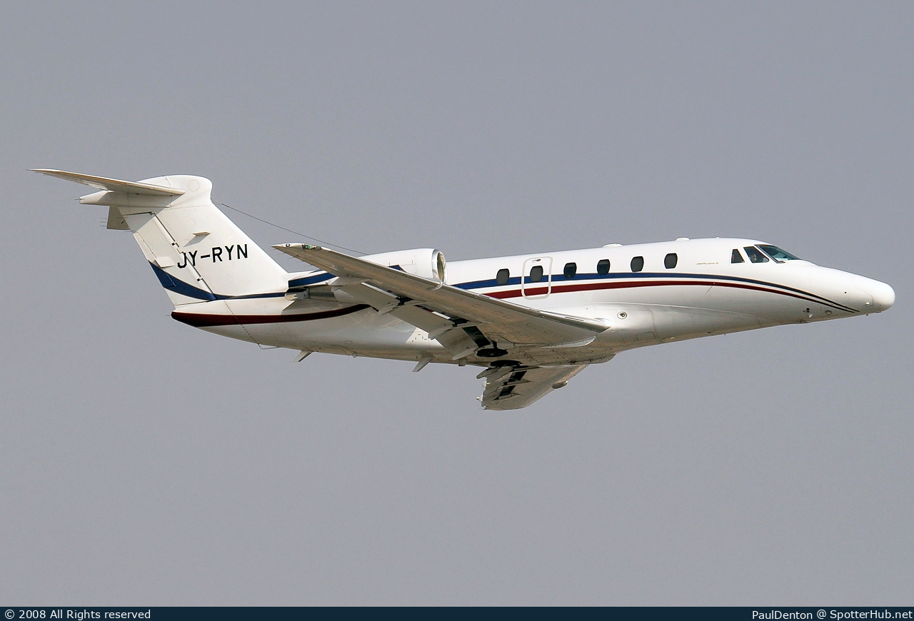Photo of JY-RYN - Cessna 650 Citation VII operated by Raya Jet