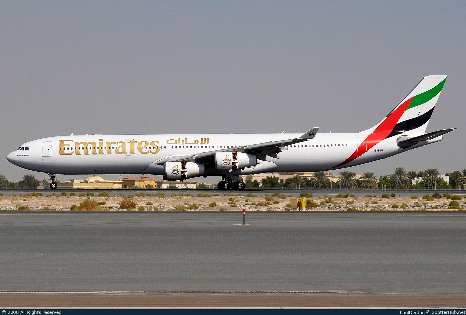Photo of A6-ERM - Airbus A340-313 operated by Emirates