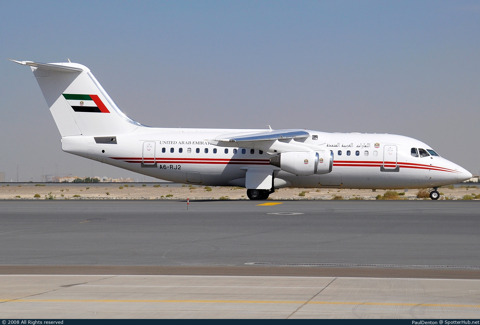 Photo of A6-RJ2 - British Aerospace Avro RJ85 operated by Dubai Royal Air Wing