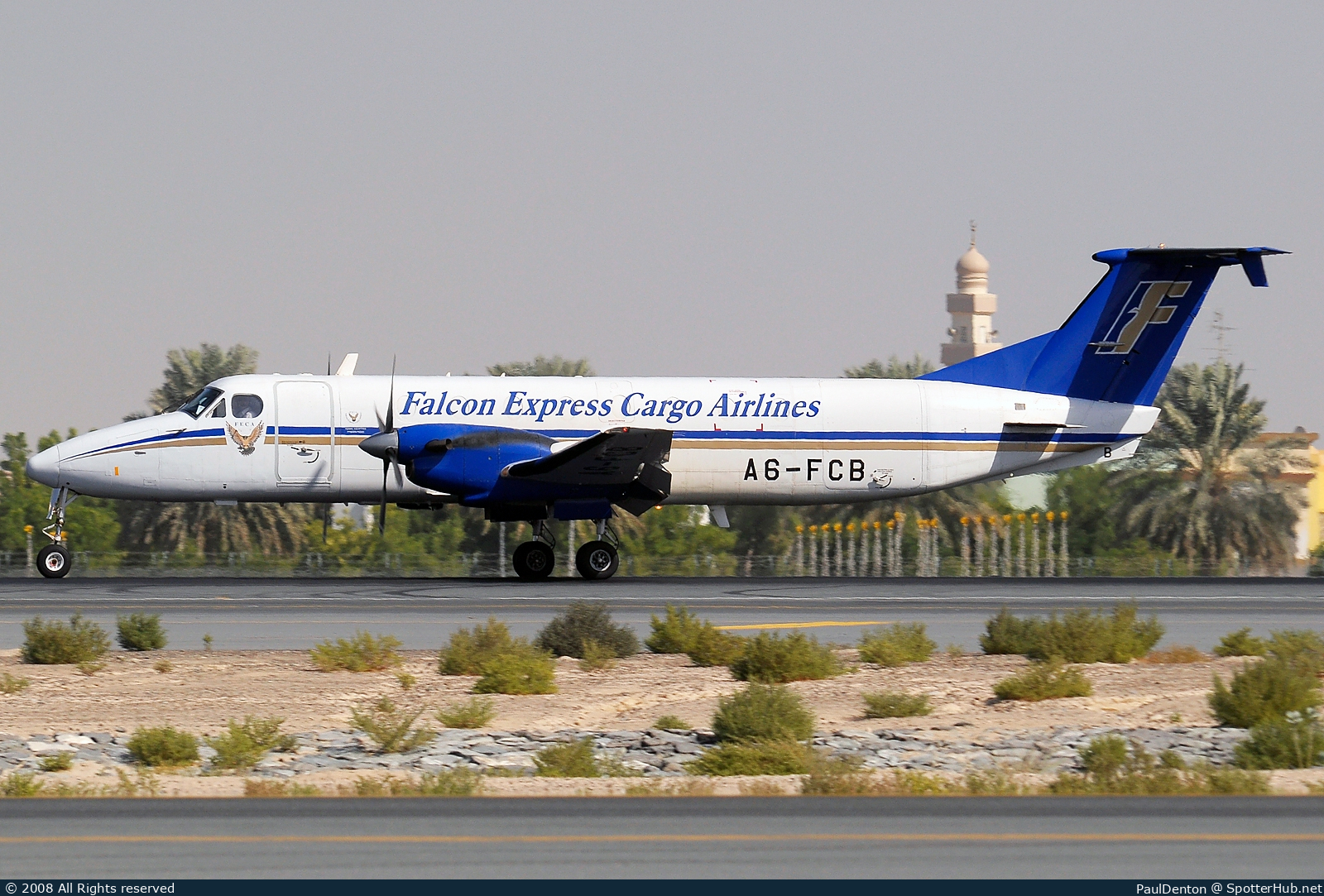 Photo of A6-FCB - Beechcraft 1900C operated by Falcon Express Cargo Airlines