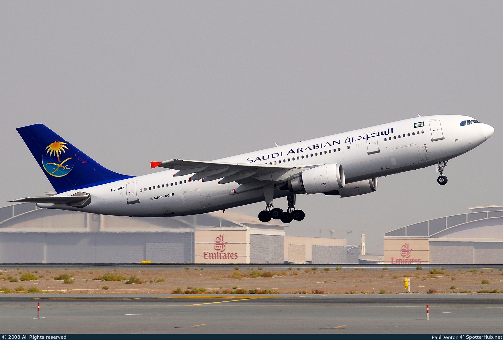 Photo of TC-OAO - Airbus A300B4-605R operated by Saudi Arabian Airlines (opb Onur Air)