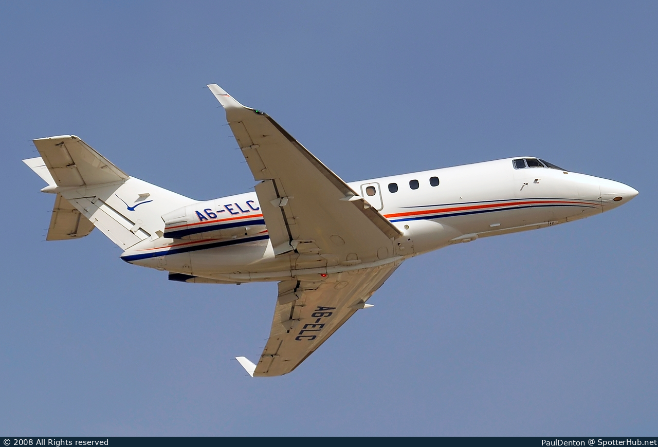 Photo of A6-ELC - Hawker Beechcraft 850XP operated by Elite Jets
