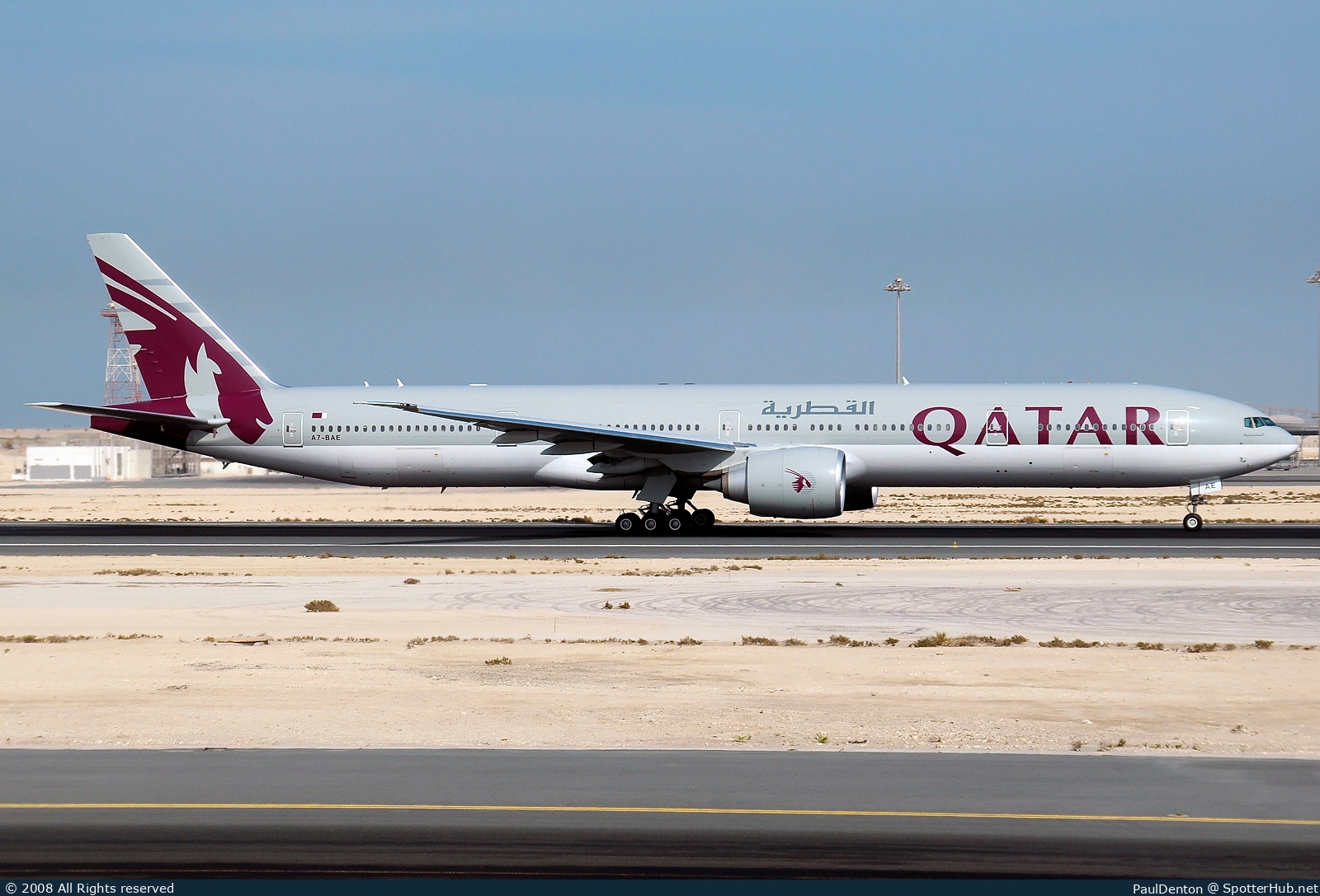 Photo of A7-BAE - Boeing 777-3DZ(ER) operated by Qatar Airways