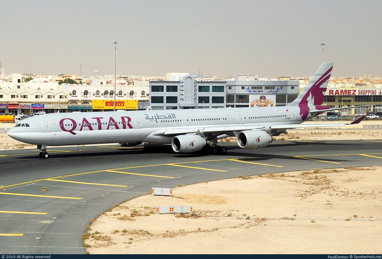 Photo of A7-AGB - Airbus A340-642 operated by Qatar Airways