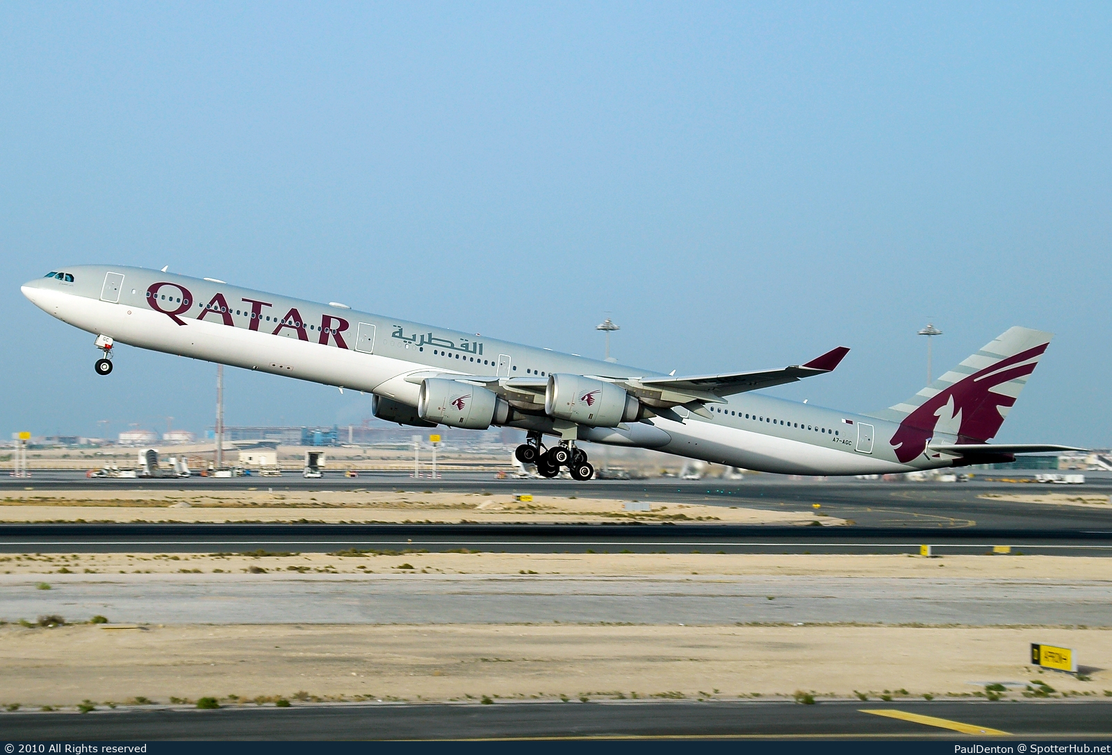 Photo of A7-AGC - Airbus A340-642 operated by Qatar Airways
