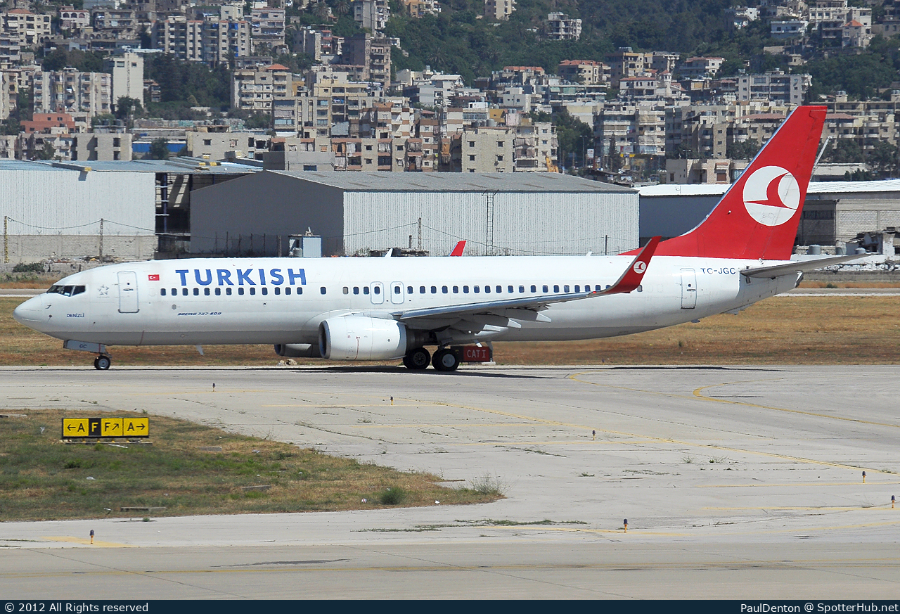 Photo of TC-JGC - Boeing 737-8F2 operated by Turkish Airlines