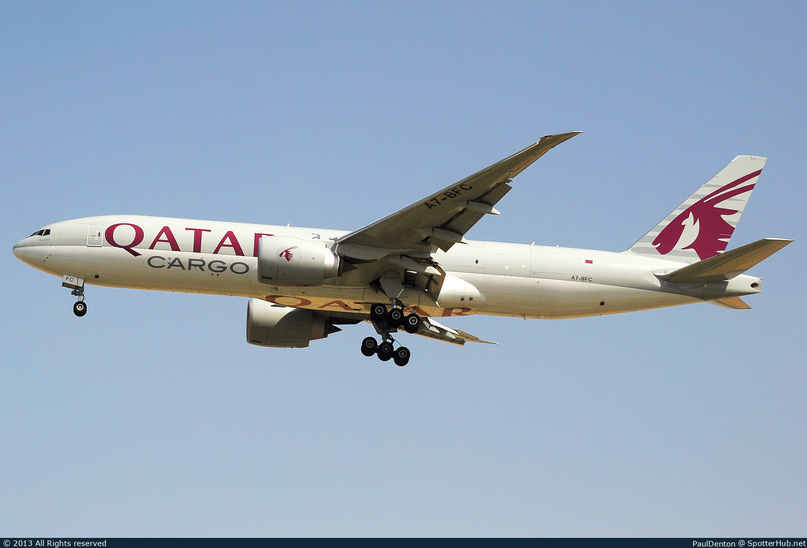 Photo of A7-BFR - Boeing 777-F operated by Qatar Airways Cargo