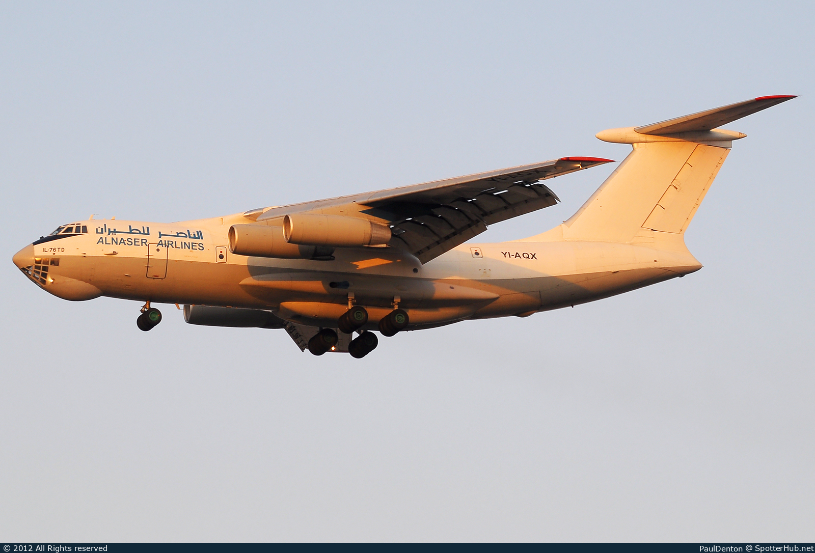 Photo of YI-AQX - Ilyushin Il-76TD operated by Al-Naser Airlines