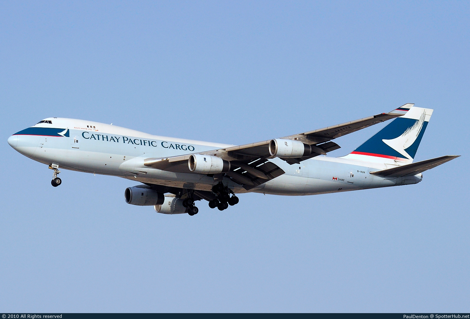 Photo of B-HUH - Boeing 747-467F operated by Cathay Pacific Cargo