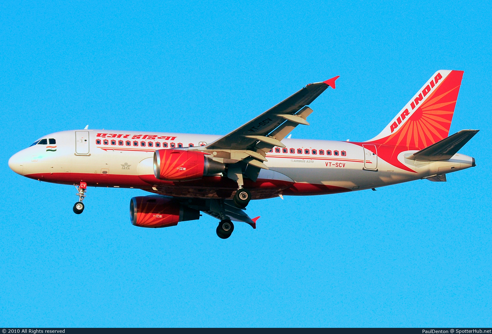 Photo of VT-SCV - Airbus A319-112 operated by Air India