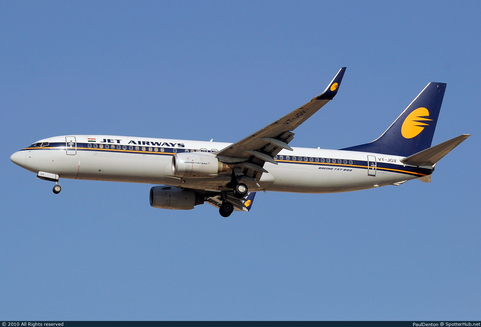 Photo of VT-JGV - Boeing 737-85R operated by Jet Airways