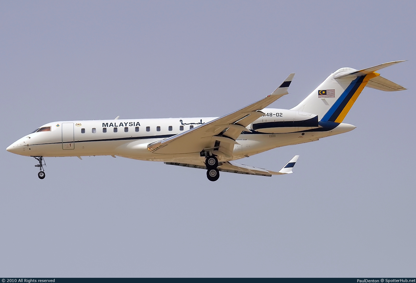 Photo of M48-02 - Bombardier Global Express operated by Royal Malaysian Air Force