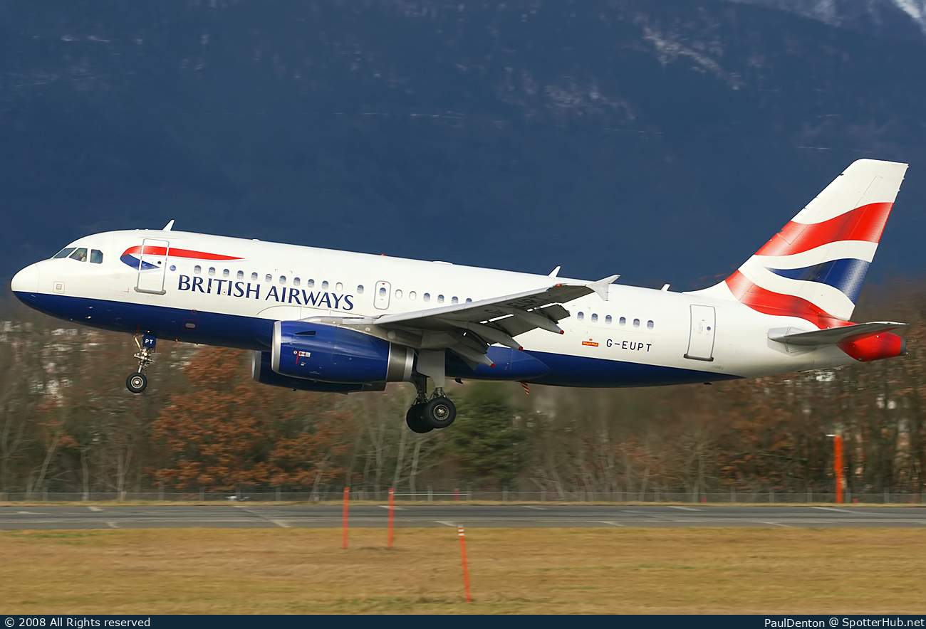Photo of G-EUPT - Airbus A319-131 operated by British Airways