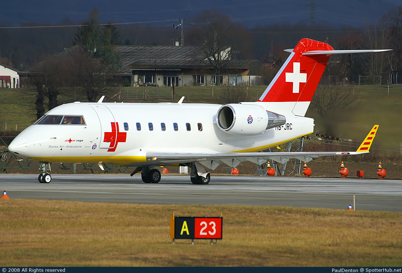 Photo of HB-JRC - Bombardier Challenger 604 operated by Rega Swiss Air-Rescue
