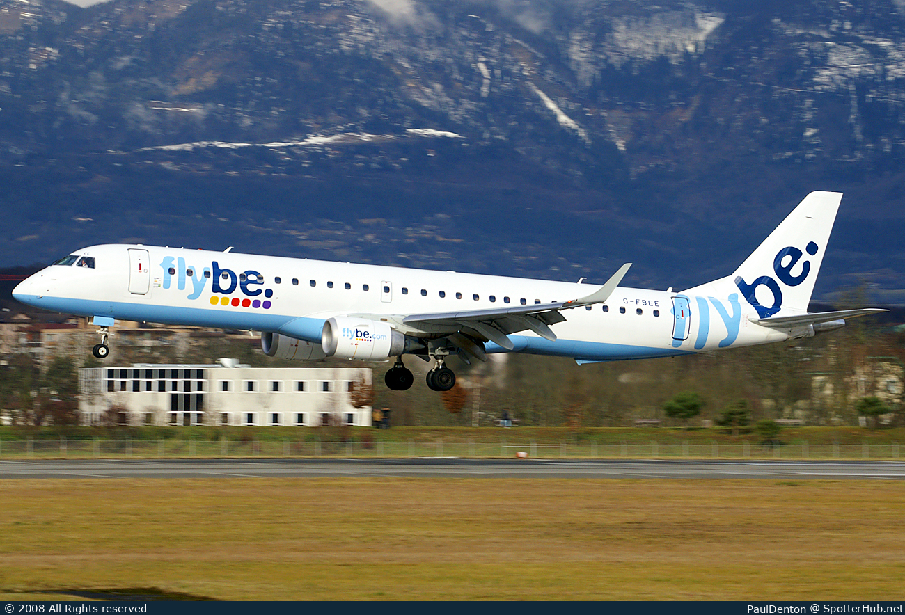 Photo of G-FBEE - Embraer ERJ-195LR operated by flybe