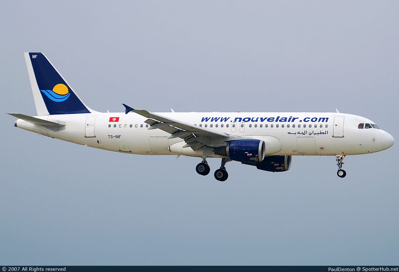 Photo of TS-INF - Airbus A320-212 operated by Nouvelair