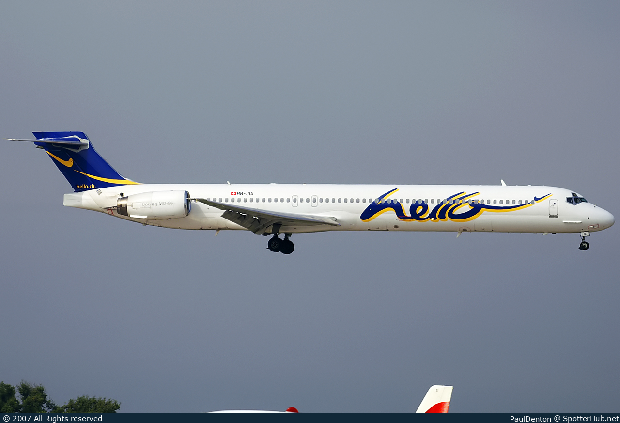 Photo of HB-JIA - McDonnell Douglas MD-90 operated by Hello