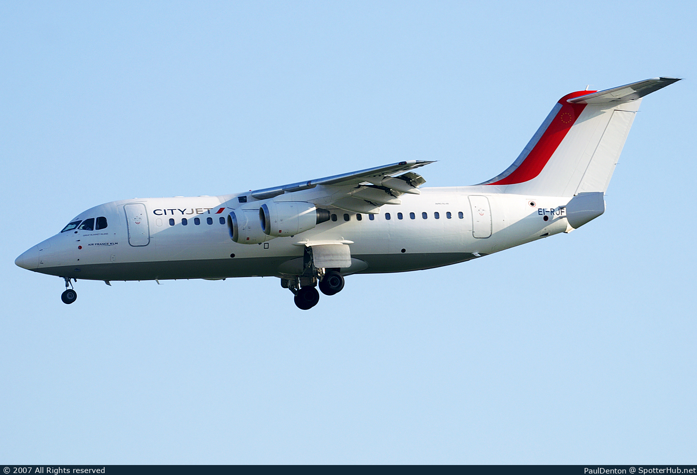 Photo of EI-RJF - British Aerospace Avro RJ85 operated by CityJet