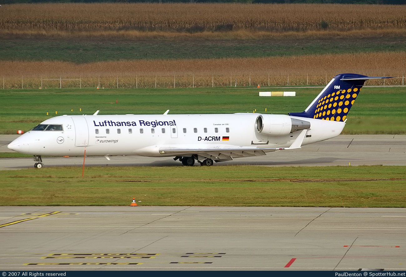 Photo of D-ACRM - Bombardier CRJ-200LR operated by Lufthansa Regional (opb Eurowings)