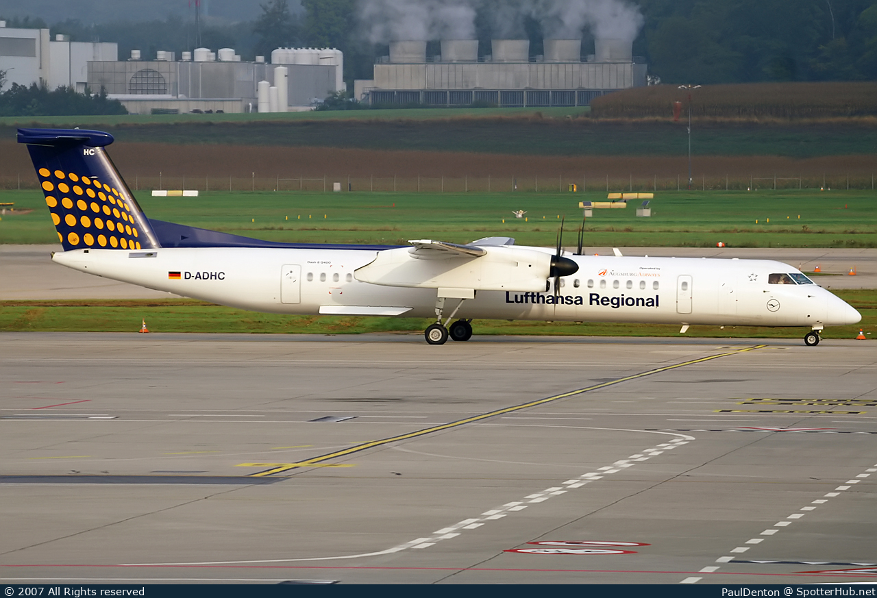Photo of D-ADHC - Bombardier DHC-8-402 Dash 8 Q400 operated by Lufthansa Regional (opb Augsburg Airways)
