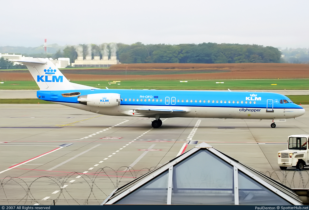 Photo of PH-OFO - Fokker 100 operated by KLM Cityhopper