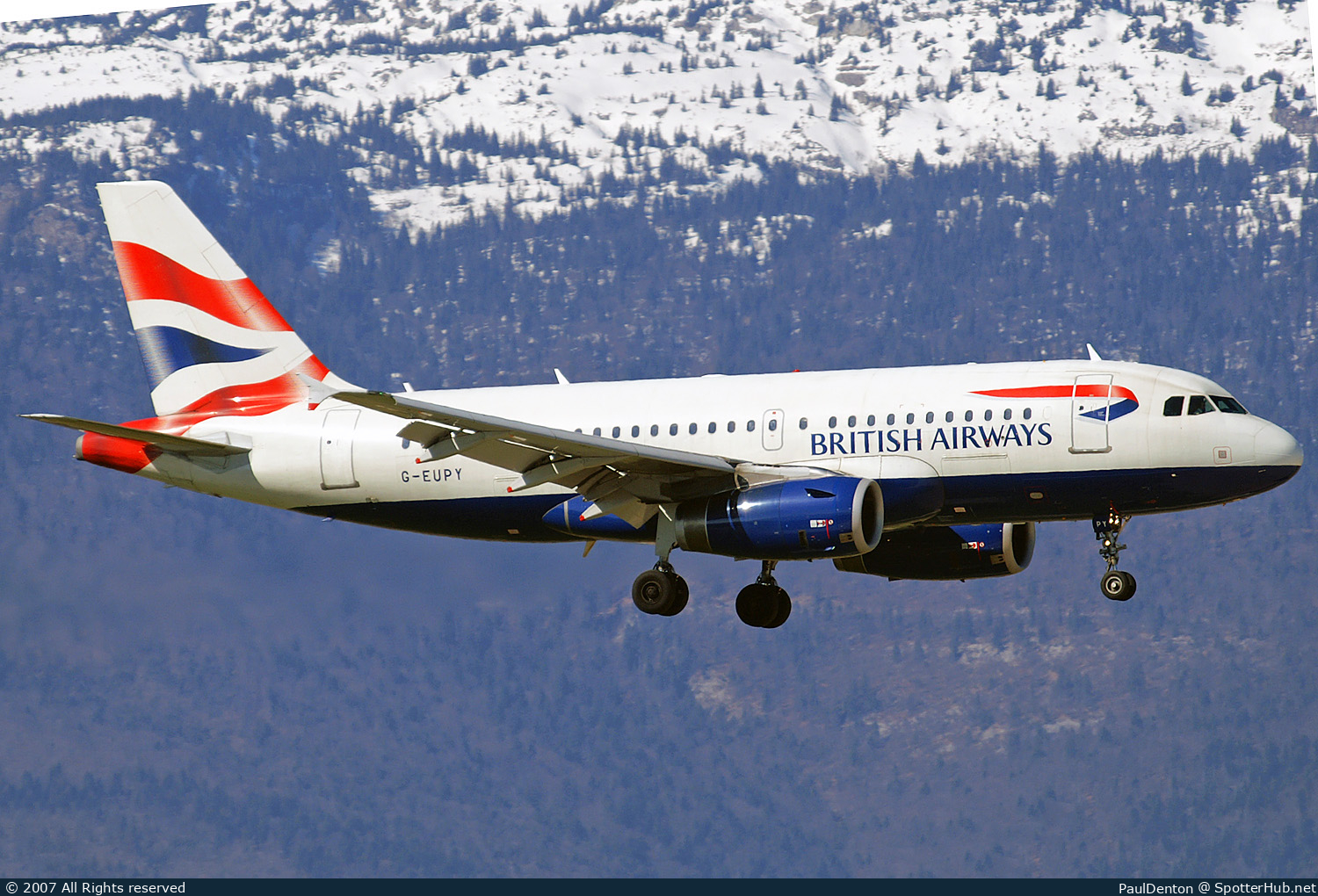 Photo of G-EUPY - Airbus A319-131 operated by British Airways