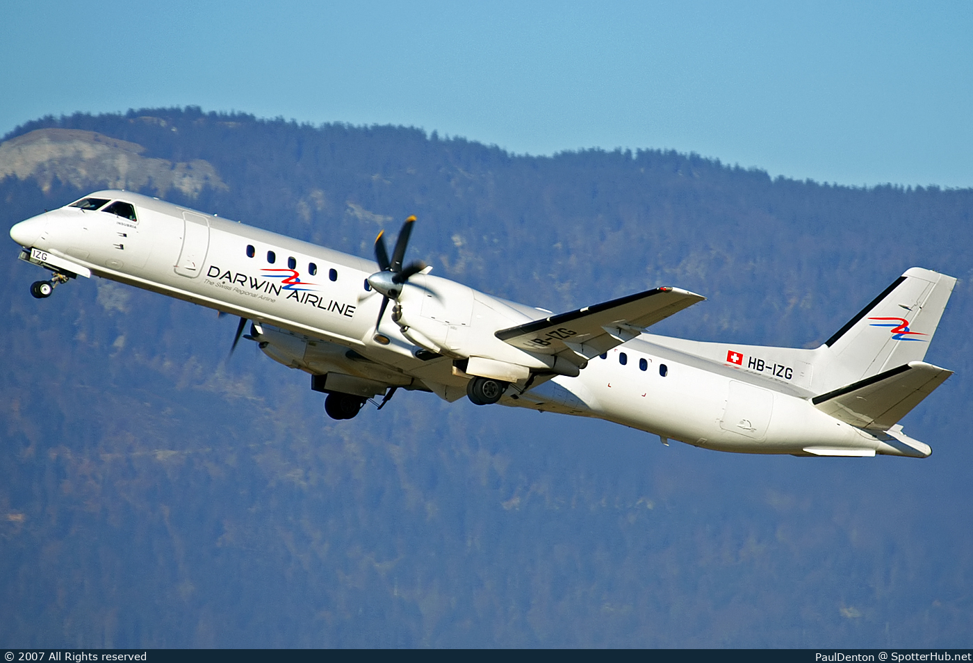 Photo of HB-IZG - Saab 2000 operated by Darwin Airline