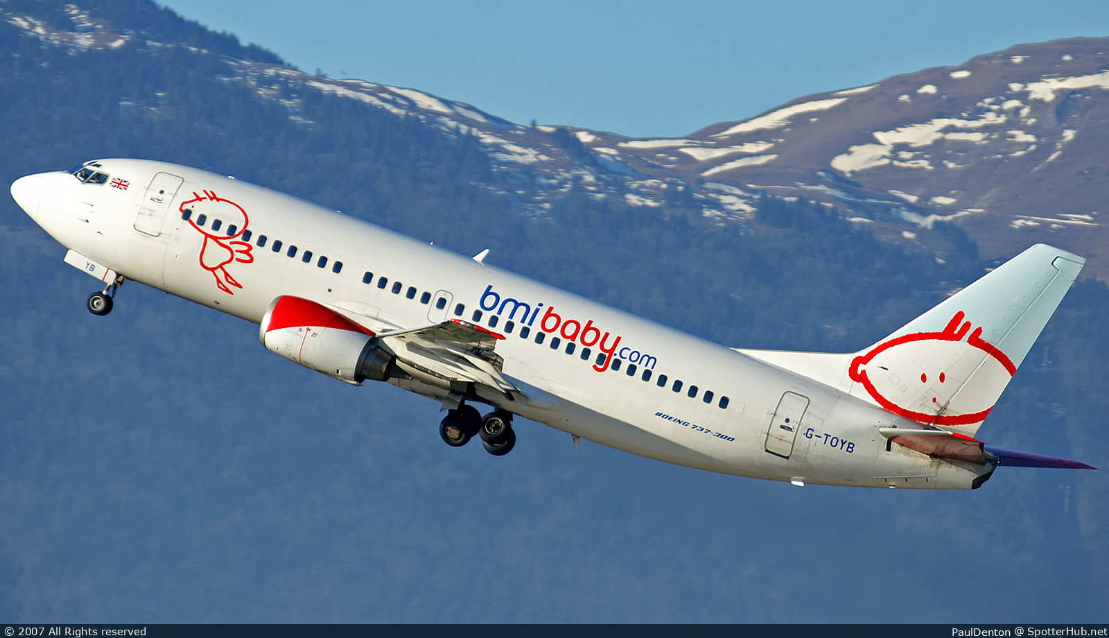 Photo of G-TOYB - Boeing 737-3Q8 operated by bmibaby