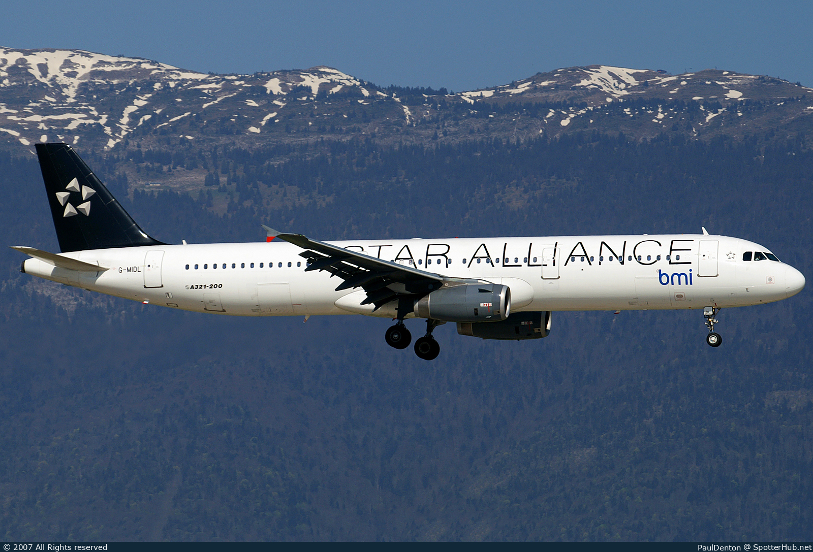 Photo of G-MIDL - Airbus A321-231 operated by bmi British Midland