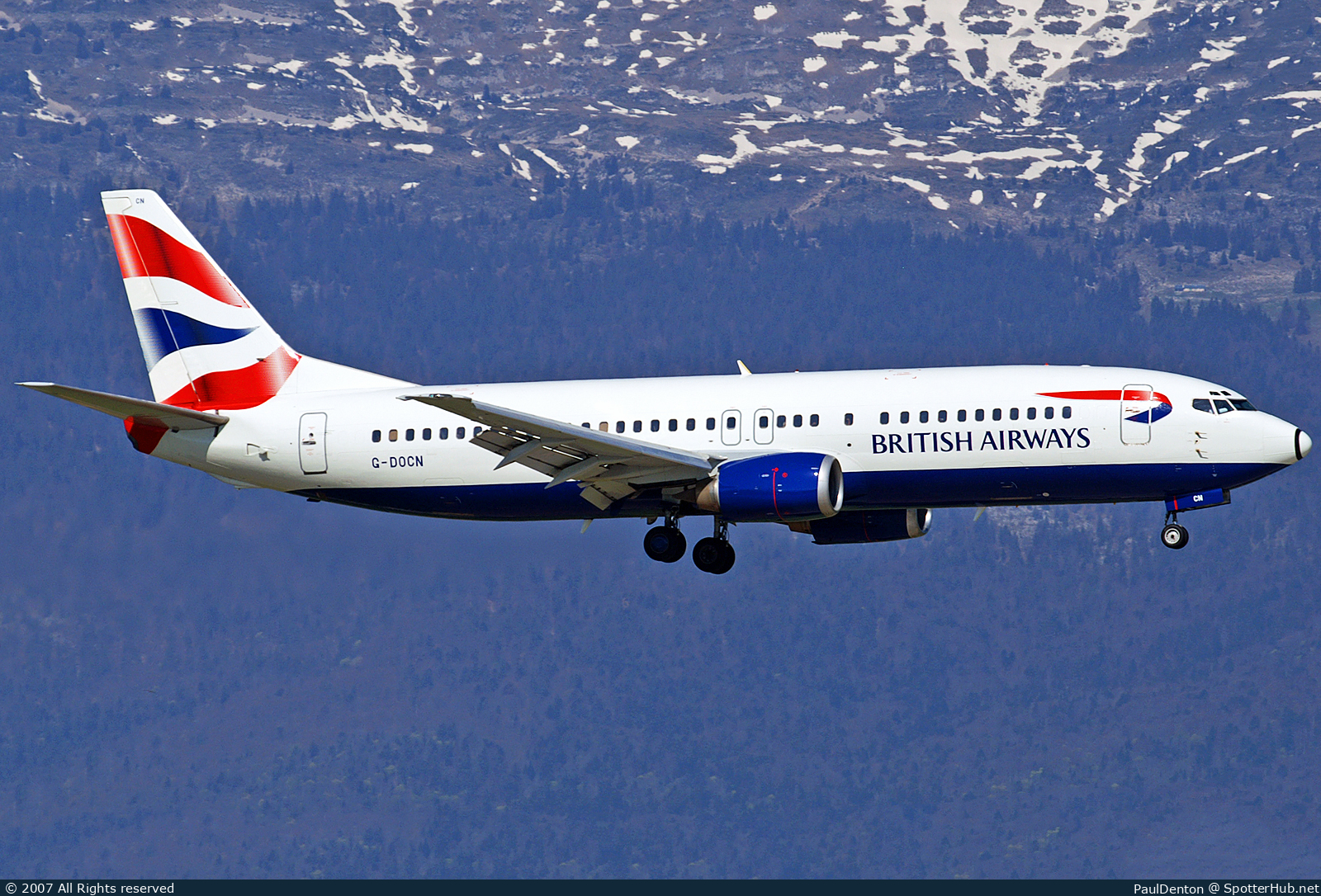 Photo of G-DOCN - Boeing 737-436 operated by British Airways
