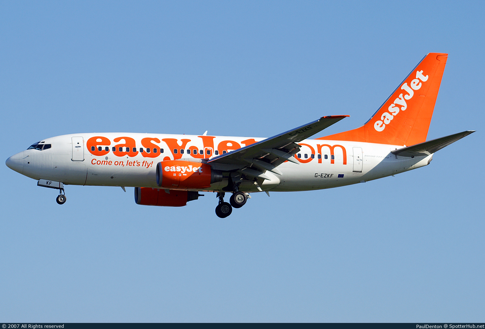 Photo of G-EZKF - Boeing 737-73V operated by easyJet