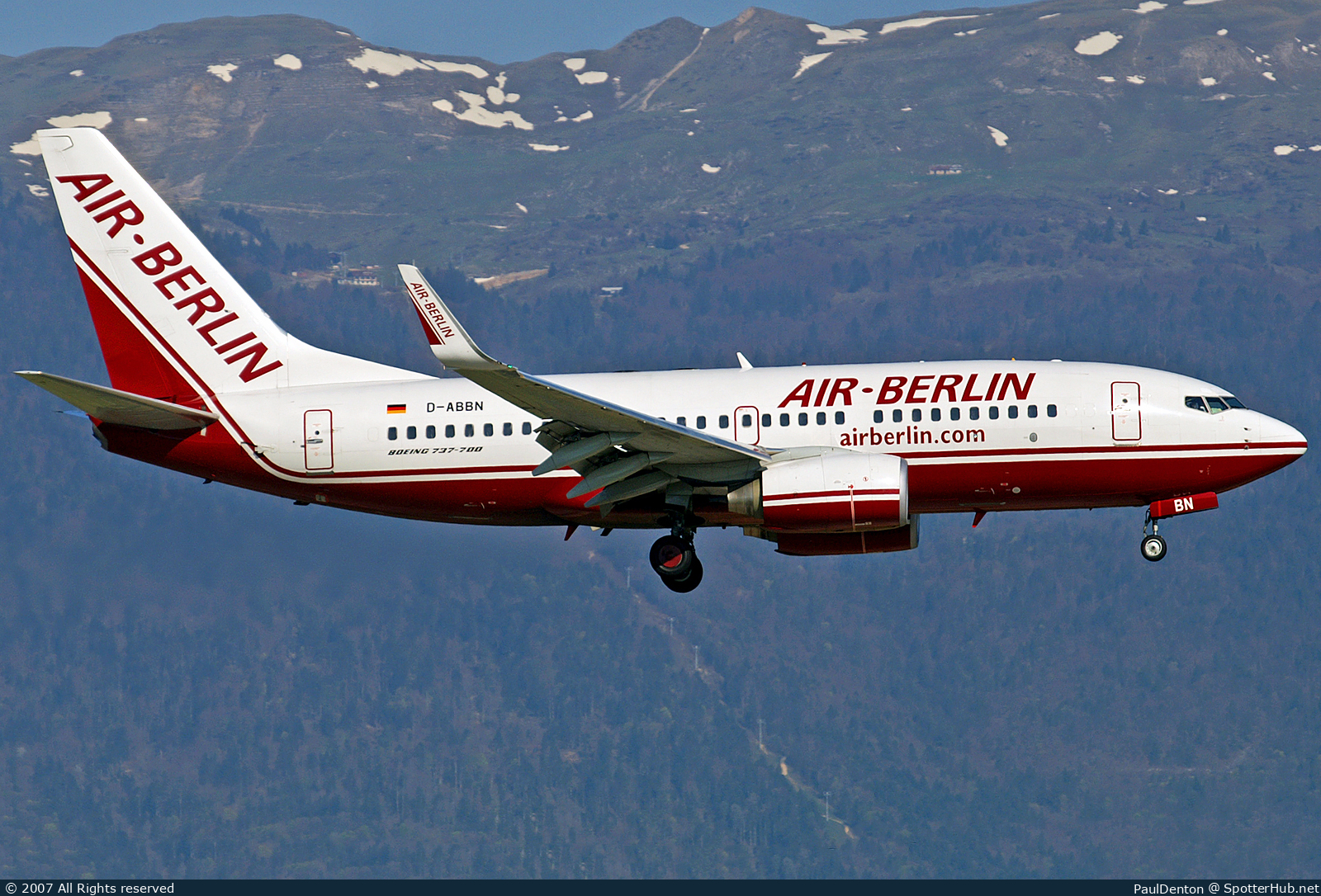 Photo of D-ABBN - Boeing 737-76Q operated by Air Berlin