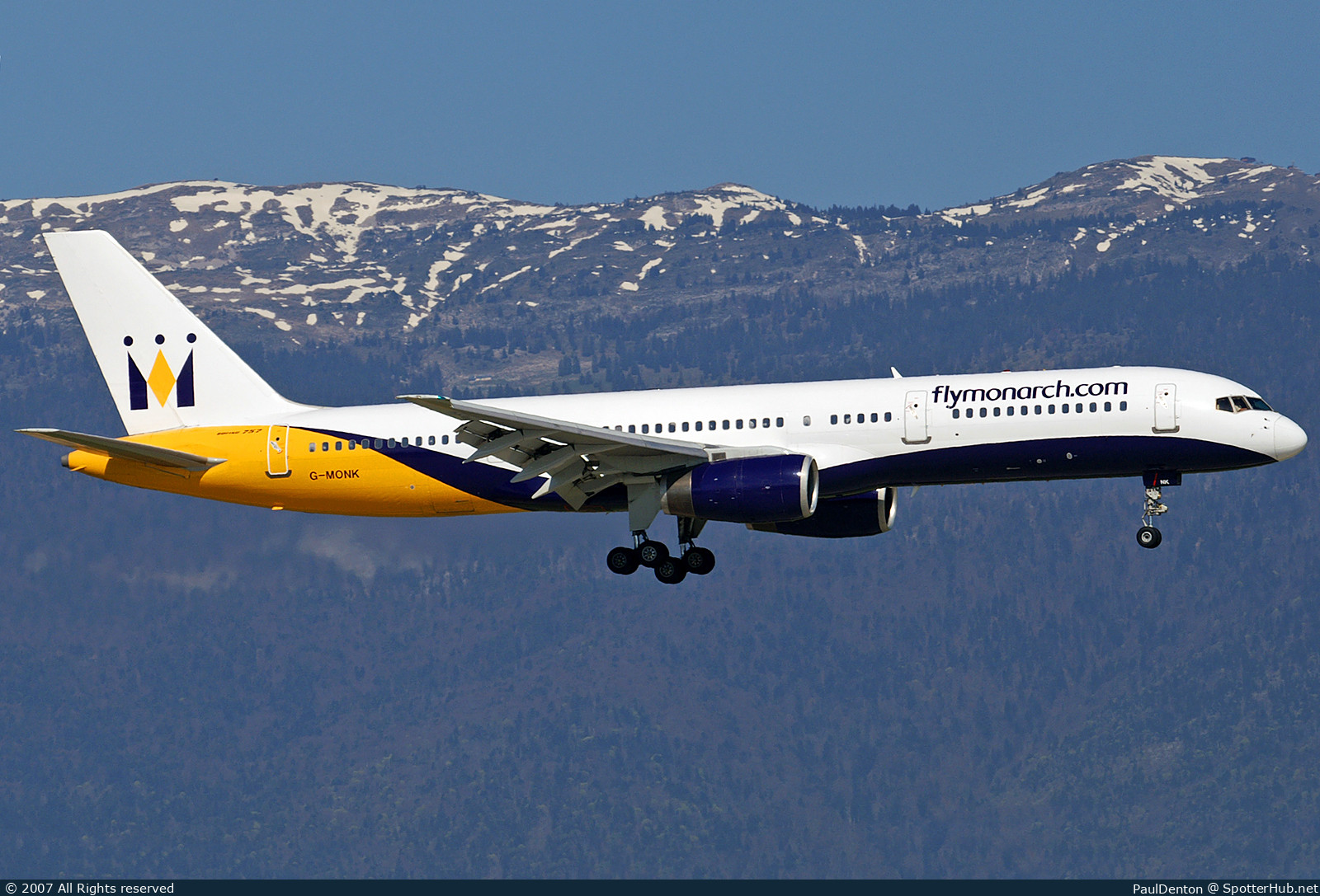Photo of G-MONK - Boeing 757-2T7 operated by Monarch Airlines