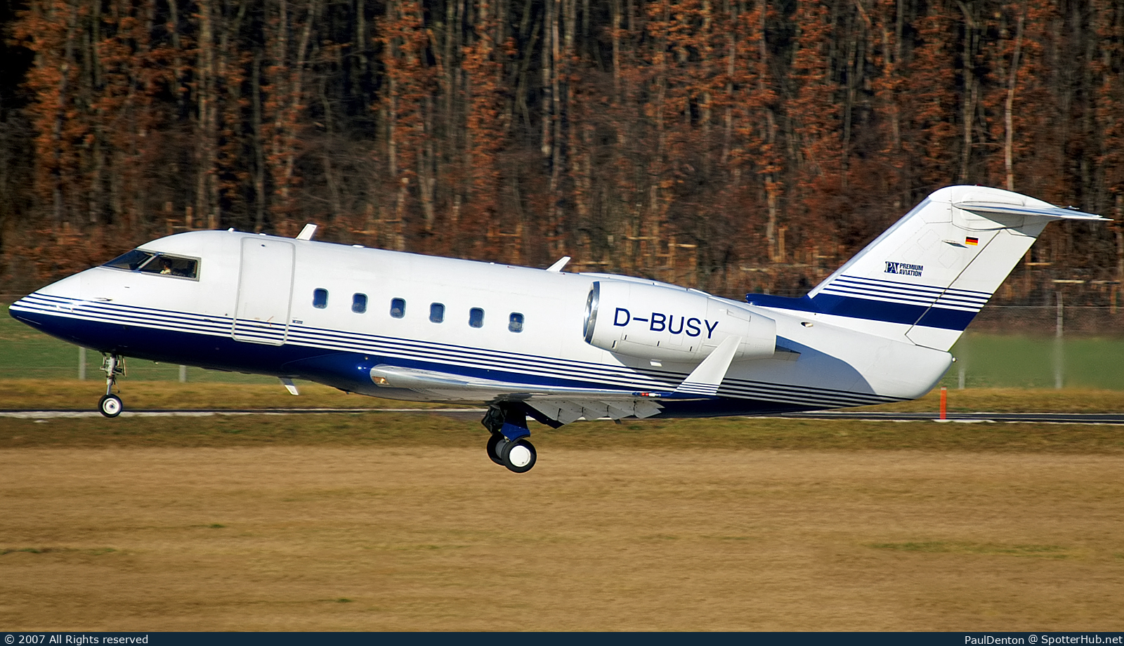 Photo of D-BUSY - Bombardier Challenger 600S operated by Premium Aviation