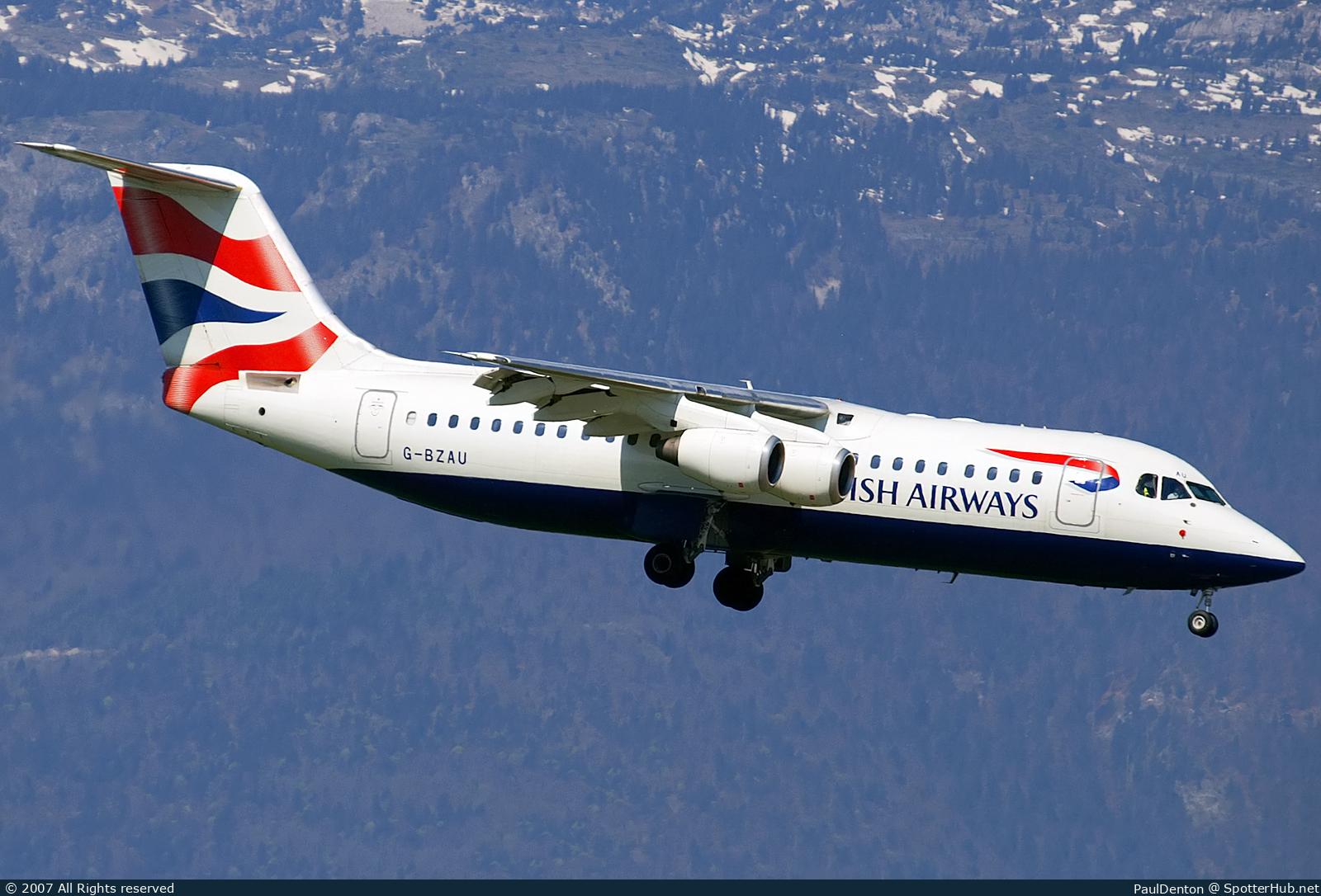 Photo of G-BZAU - British Aerospace Avro RJ100 operated by BA CityFlyer