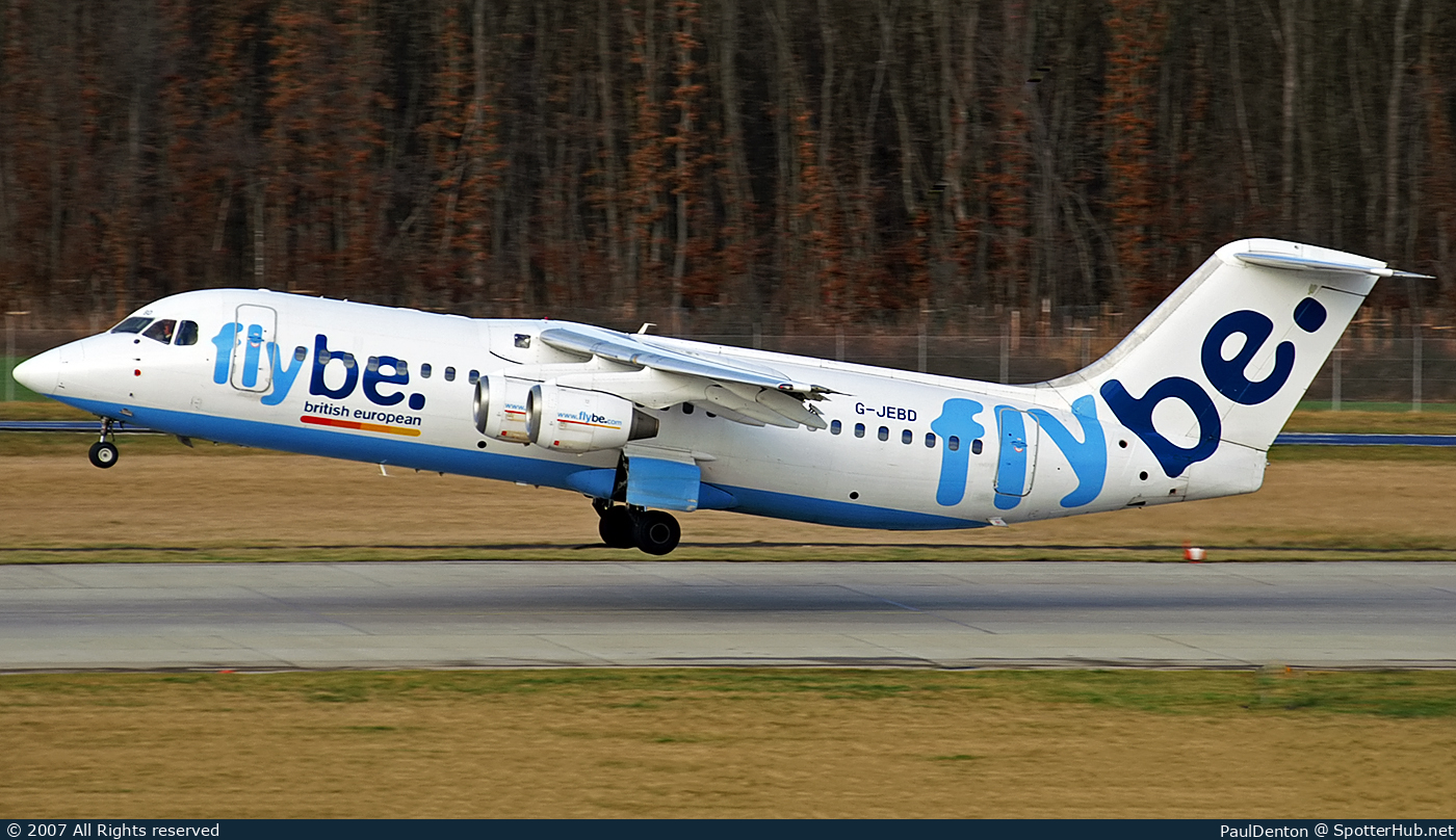Photo of G-JEBD - British Aerospace 146-300 operated by flybe