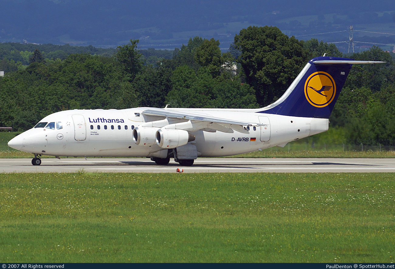 Photo of D-AVRB - British Aerospace Avro RJ85 operated by Lufthansa CityLine