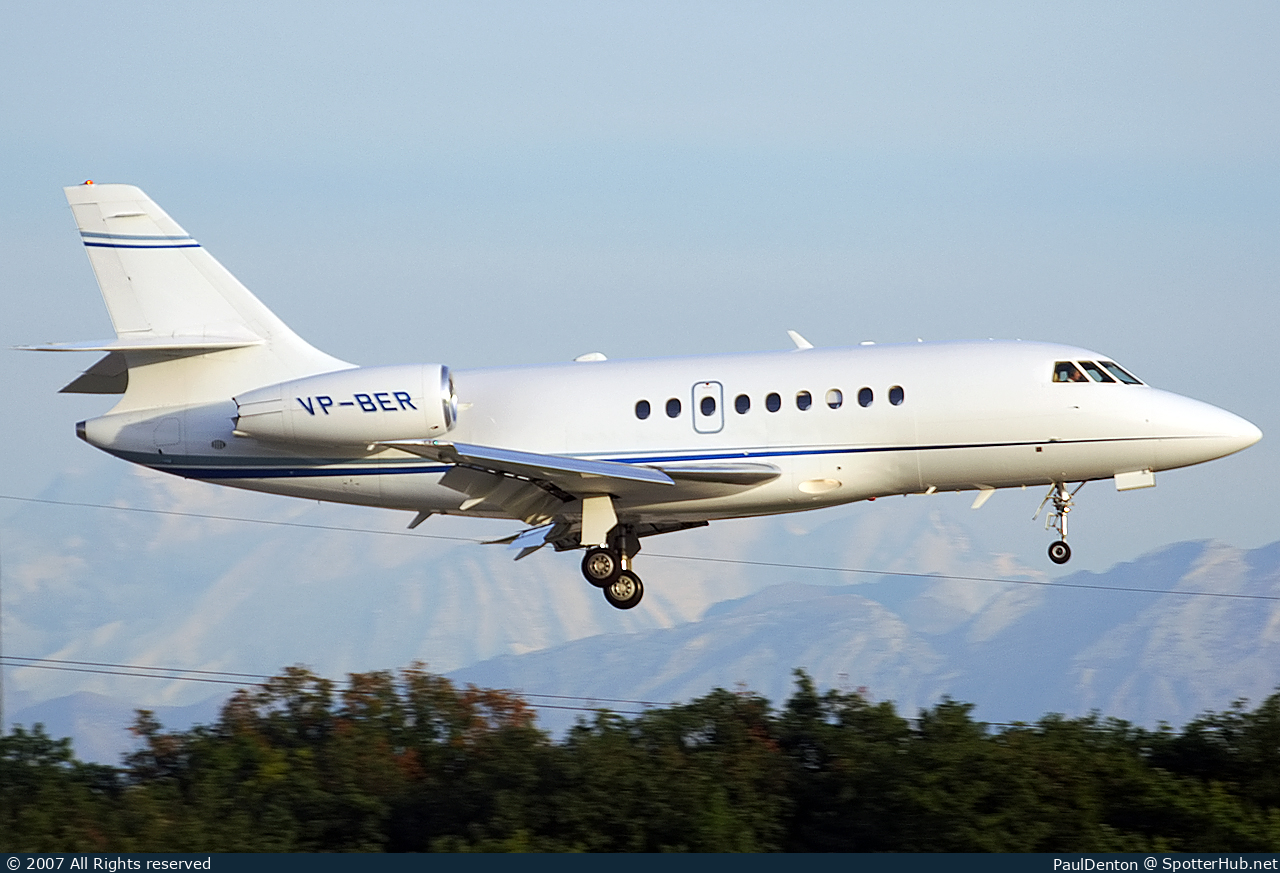 Photo of VP-BER - Dassault Falcon 2000EX operated by Biltema Nordic Services
