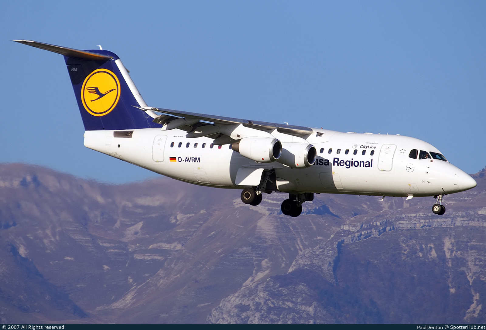 Photo of D-AVRM - British Aerospace Avro RJ85 operated by Lufthansa CityLine