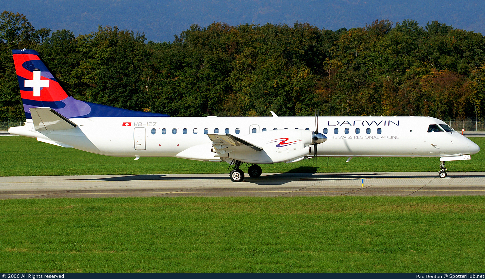 Photo of HB-IZZ - Saab 2000 operated by Darwin Airline