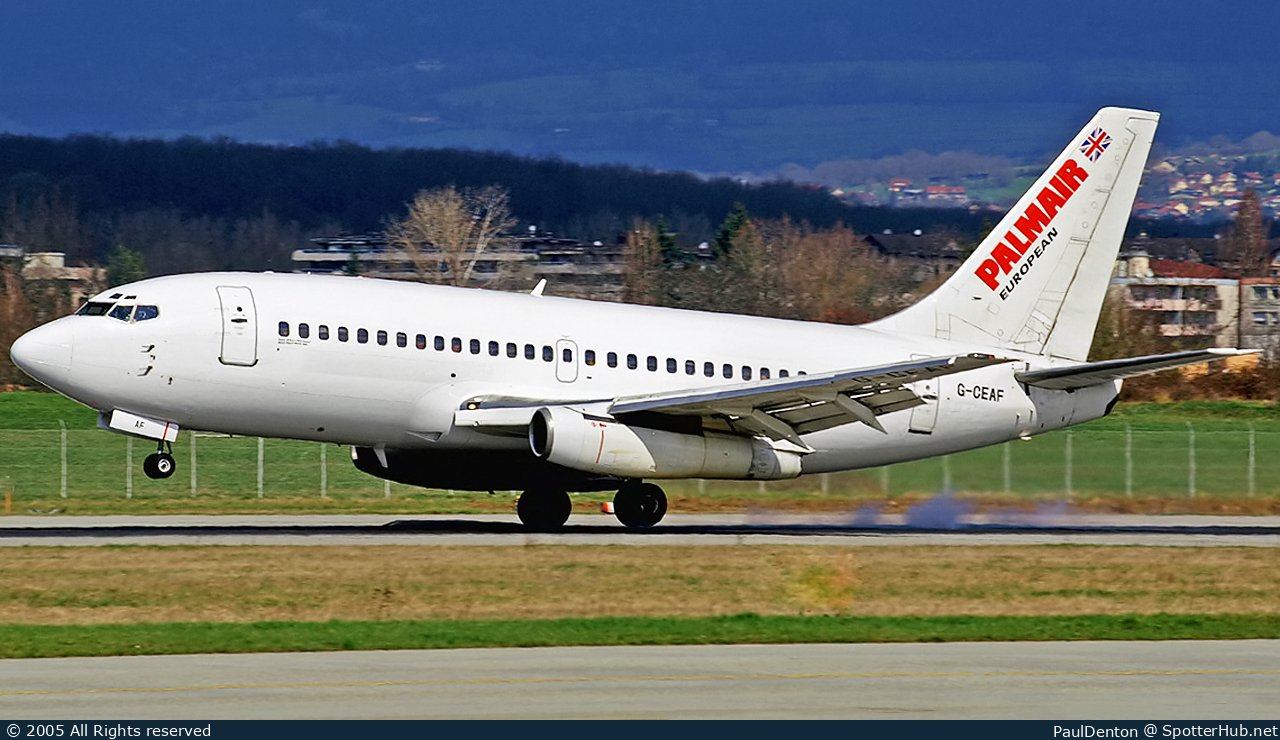 Photo of G-CEAF - Boeing 737-229(Adv) operated by Palmair (opb European Aircharter)