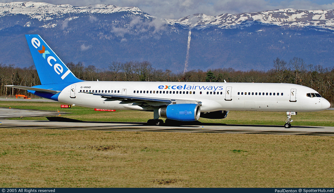 Photo of G-VKND - Boeing 757-225 operated by Excel Airways