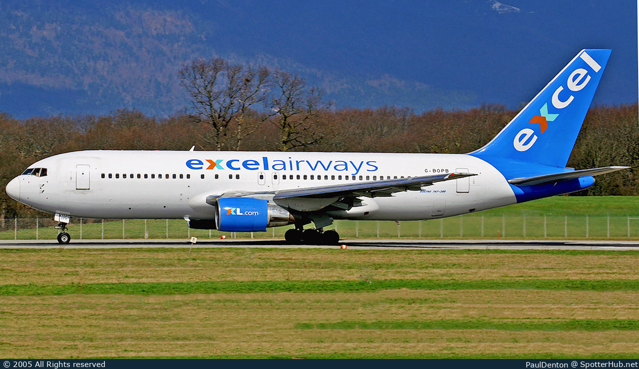 Photo of G-BOPB - Boeing 767-204(ER) operated by Excel Airways