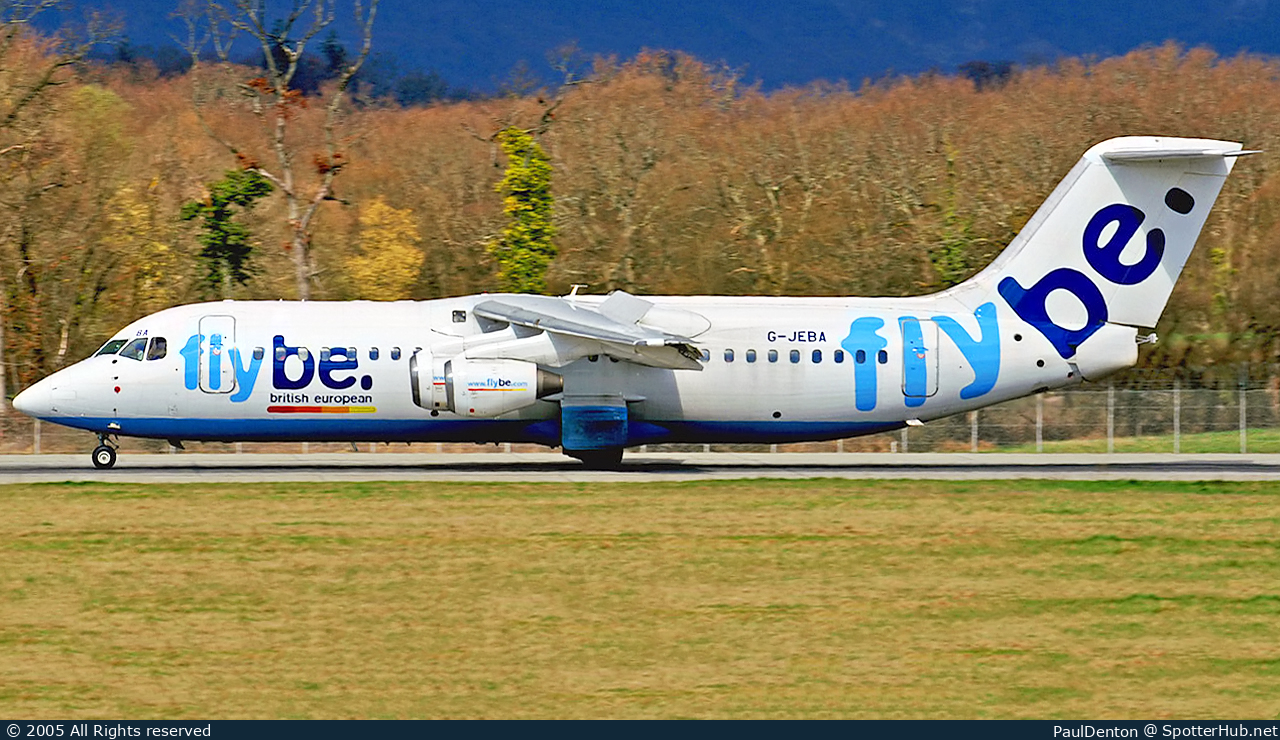 Photo of G-JEBA - British Aerospace 146-300 operated by flybe